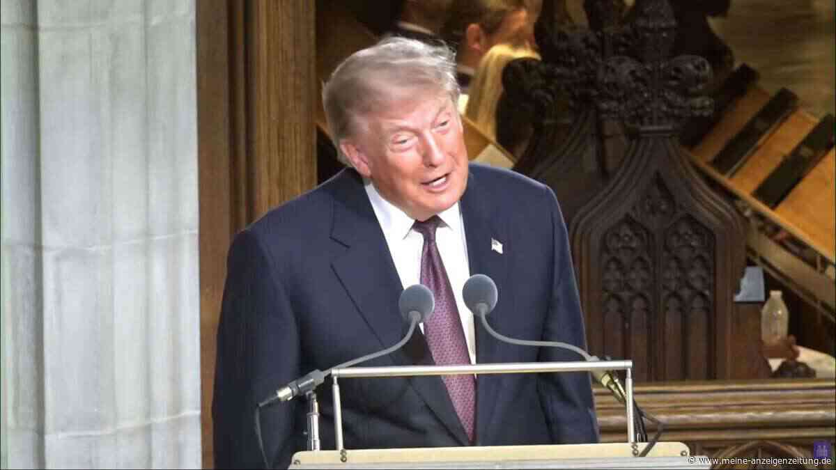 „Nicht jeder“ mochte ihn: Trump nutzt Rede bei Beerdigung von US-Senator für Scherze