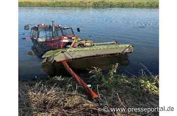 POL-DU: Traktor landete in der Weser