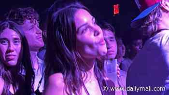 Jackie Apostel proudly watches boyfriend Cruz Beckham as he kicks off his North American tour in Washington