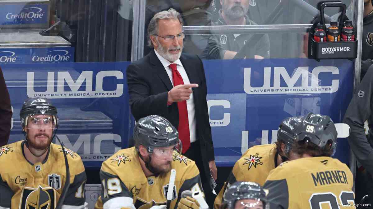 Tortorella let down by Vegas call after Final run