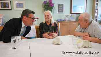 'What, a new one? They keep changing every 5 minutes': Care home resident speaks for Britain after meeting Burnham and being surprised to learn he is yet another new Prime Minister