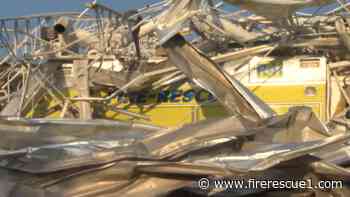 Wis. fire station destroyed by tornado