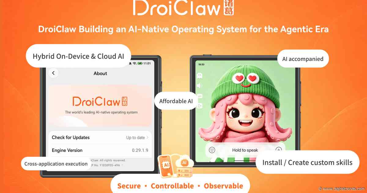 DroiClaw is Evolving Smart Devices from App-Based to AI-Native OS