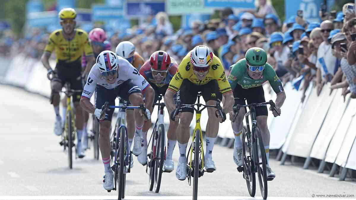 Meteen raak bij rentree: Wout van Aert wint openingsrit in Ronde van Denemarken
