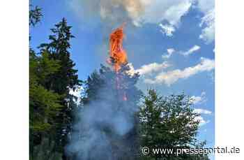 KFV-CW: Waldbrand in Enzklösterle / Große Entfernungen für Wasserversorgung