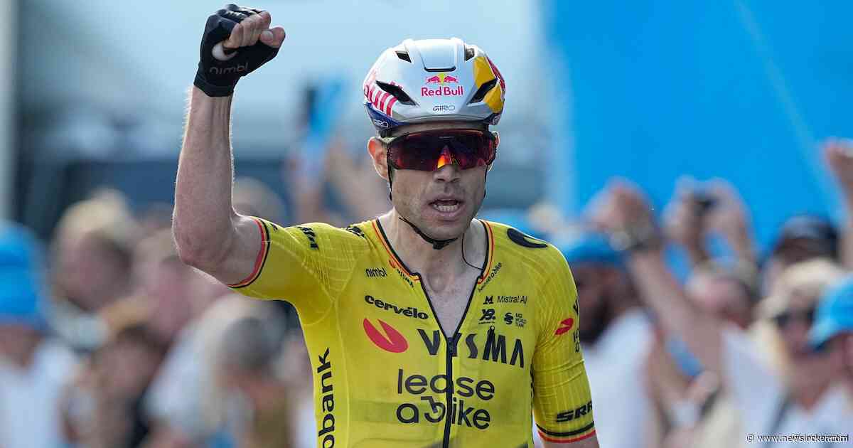Meteen raak voor Wout van Aert bij rentree: Belg wint na mislopen Tour de France openingsrit in Denemarken