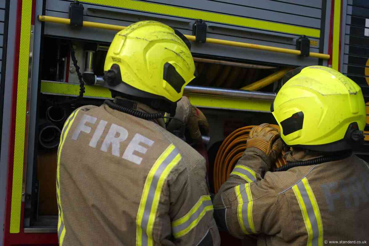 Huge grass fire breaks out in east London amid 'exceptionally high' wildfire threat