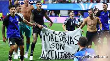 FIFA open disciplinary case against Argentina over Falkland Islands banner as three are accused of ASSAULT for 'punching' Spain stars in ugly brawl after World Cup final