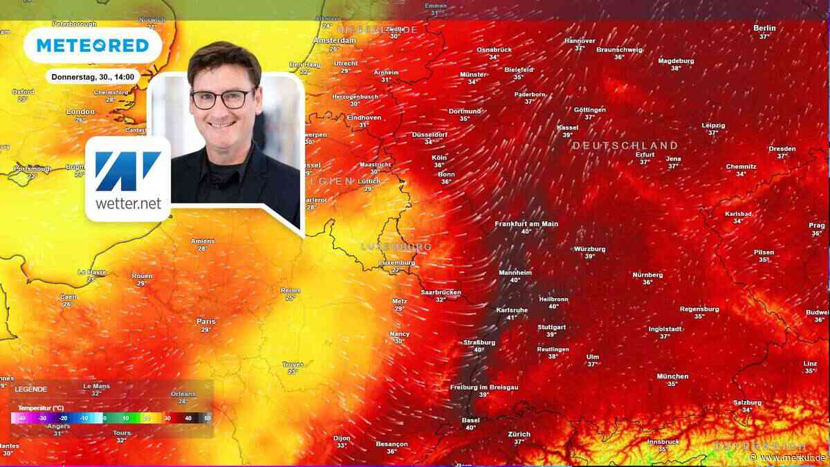 40 Grad am Donnerstag? Danach sorgt ein Sturmfeld für Wetter-Wende