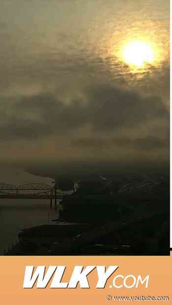 #Smoke and #fog over the Ohio River
