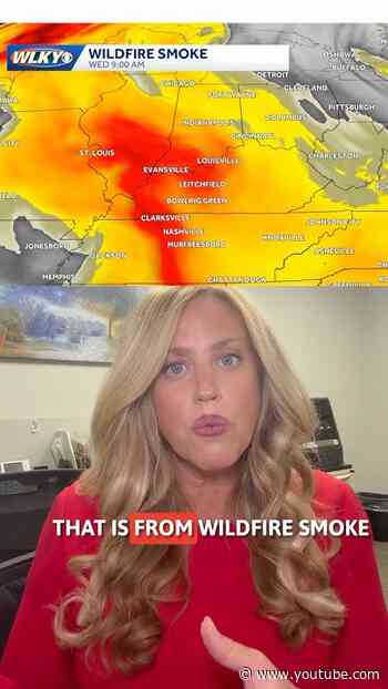 Hazy skies from #wildfire #smoke  #kentucky #weather #indiana #louisville