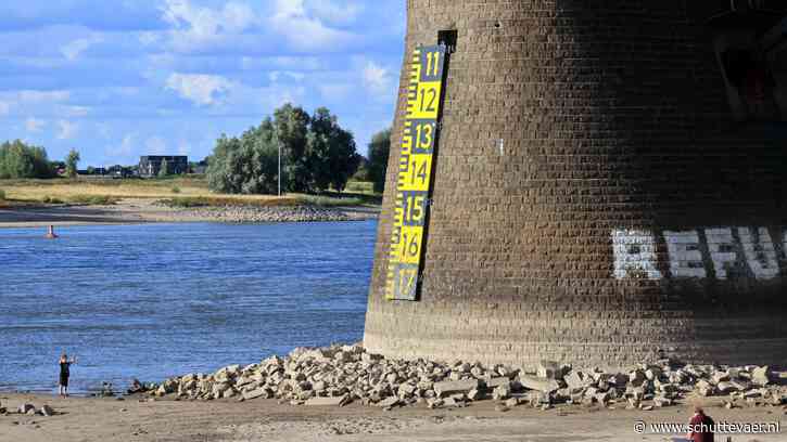 RWS: Vaargeul op de Waal bij Gendt tijdelijk smaller door ondiepte
