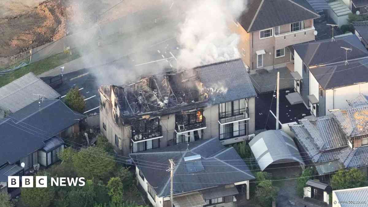 In pictures: Buildings damaged after powerful earthquake hits south-west Japan