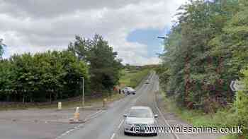 Driver hurt after ladders come loose from van and smash into car