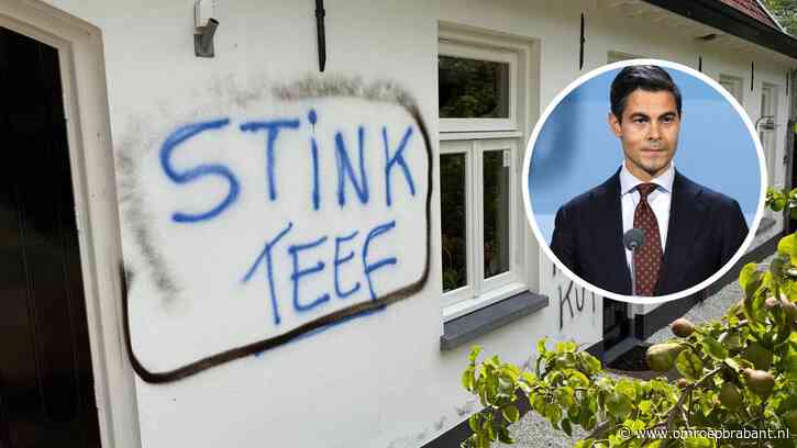 Premier Rob Jetten over bekladdingen Engelen: 'Lelijk vandalisme'