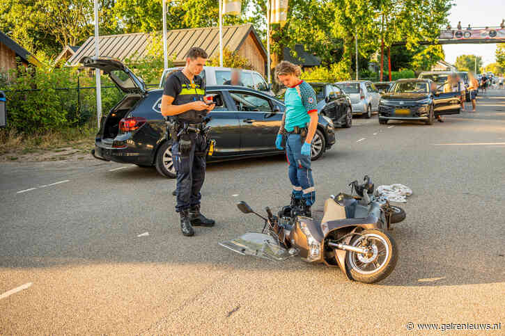 Gewonde scooterrijder mogelijk onder invloed van alcohol