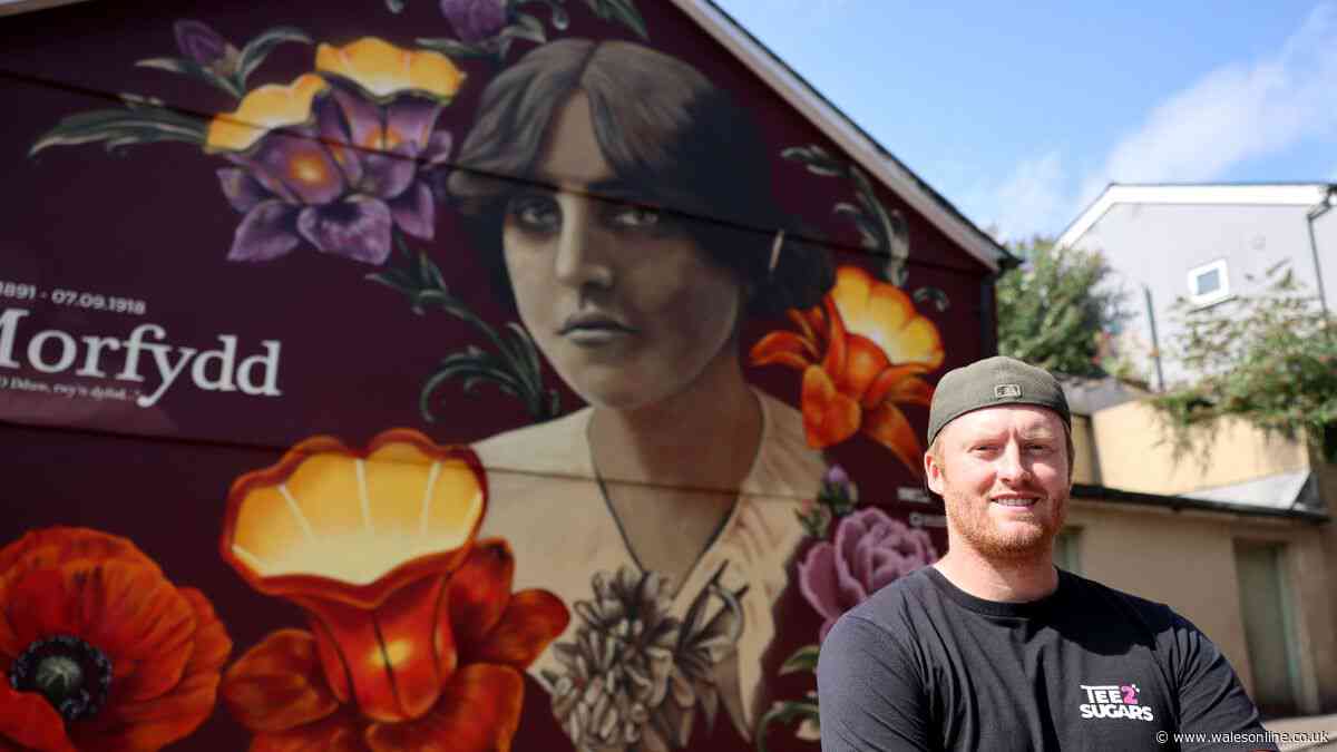 Breathtaking new mural in Welsh town celebrates little known music icon whose life ended in tragedy