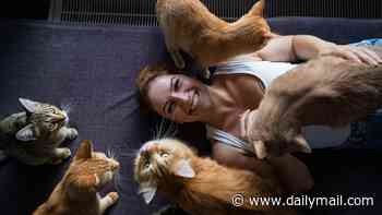 'Crazy cat ladies' really DO exist! Study confirms women feel more attached to their pets than men do
