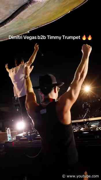 A B2B you don’t forget. 🔊⚡️ #dimitrivegas #timmytrumpet #b2b #turnthetide