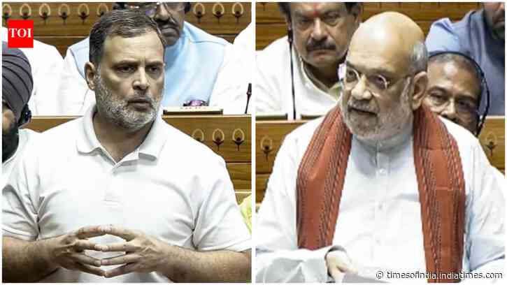 'Not going to let him get away': Rahul Gandhi targets Amit Shah over police action on NEET protesters; BJP says 'prove it or apologise'