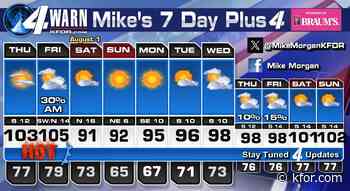 Even hotter temperatures upcoming, however all of our State will have a MUCH better weekend!
