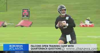Atlanta Falcons open training camp with quarterback questions
