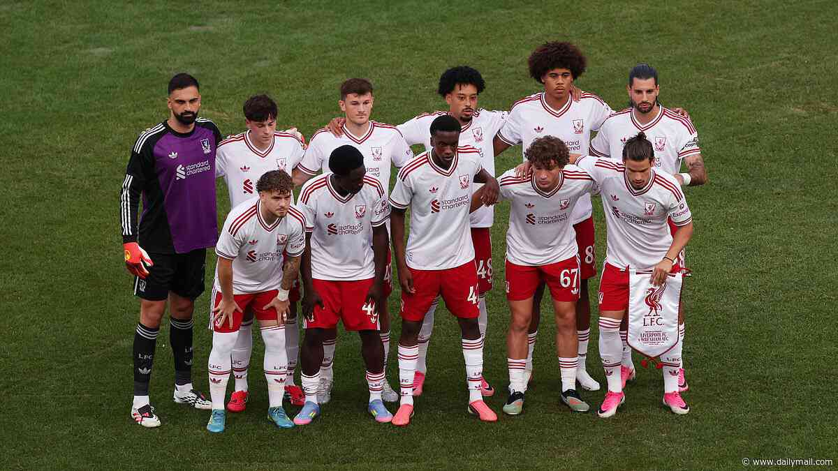 Liverpool vs Wrexham - friendly LIVE: 16-year-old Joshua Abe misses glorious chance to put Andoni Iraola's Reds in front after just three minutes as Ryan Reynolds watches on in The Bronx