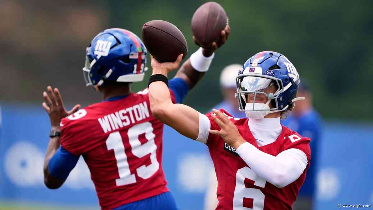 Latest news, buzz from training camps: Giants kick off in West Virginia; Gibbs sits out Lions' practice