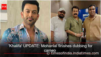 'Khalifa' UPDATE: Mohanlal finishes dubbing for cameo
