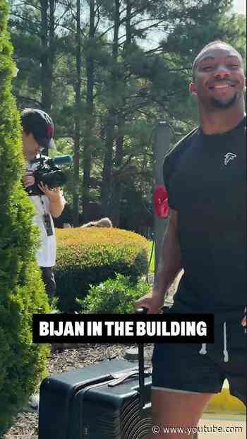 Bijan Robinson has arrived for AT&T Training Camp! #nfl #atlanta #trainingcamp