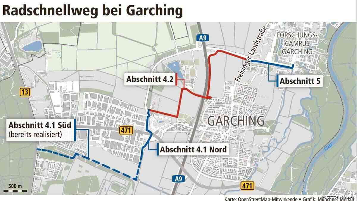 Radschnellweg wird länger: Nächste Etappe in Garching eröffnet
