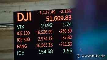 Leitzins, Iran-Krieg, KI-Sorgen: Dow Jones fällt so stark wie zuletzt im April 2025