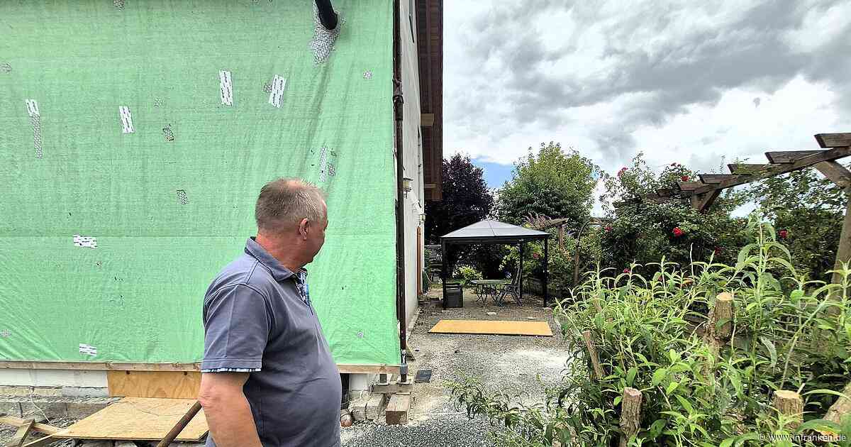 Auto-Crash in Unterrodacher Haus: So leben die Bewohner jetzt auf der Baustelle