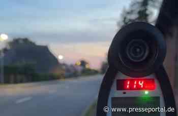 POL-HRO: Mit 114 km/h durch den Ort - Geschwindigkeitsmessung der Polizei