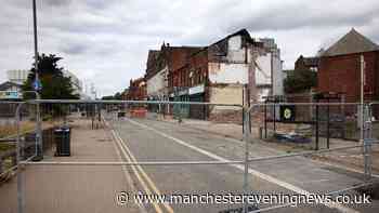 Oldham high street still closed four months after building collapsed
