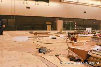 Bouwvakkers ontdekken brand in sporthal
