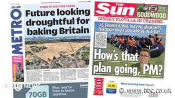 The Papers: 'Future looking droughtful' and 'Dinghy flotilla'