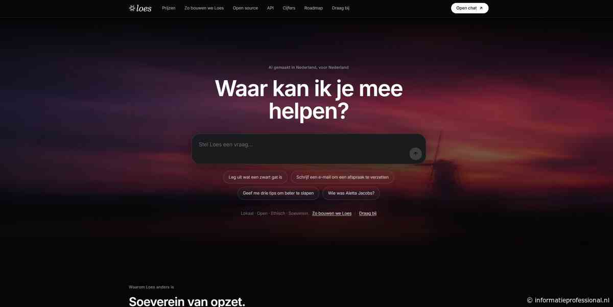 Nederlandse ontwikkelt Loes.ai, alternatief voor ChatGPT