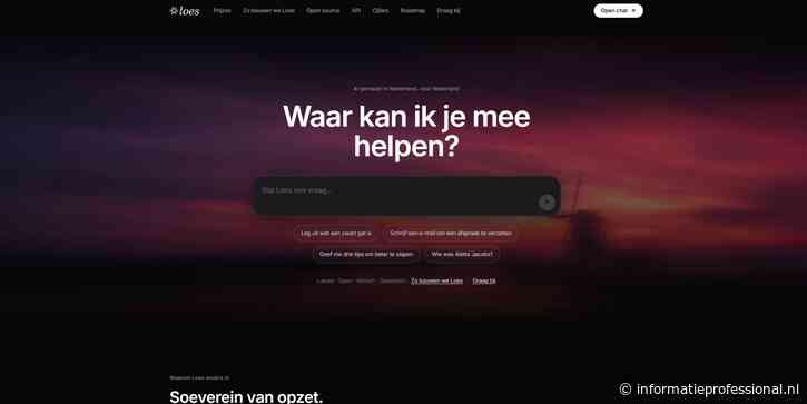 Nederlandse ontwikkelt Loes.ai, alternatief voor ChatGPT