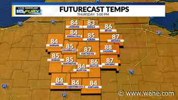 July heat and tolerable humidity before weekend rain