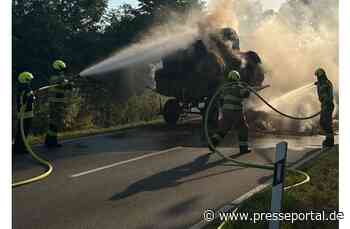 POL-MI: Heuballenbrand beschäftigt Einsatzkräfte auf der Lohe