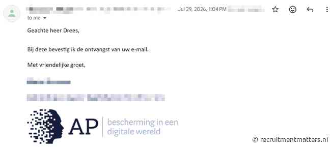 Een antwoord van Autoriteit Persoonsgegevens!