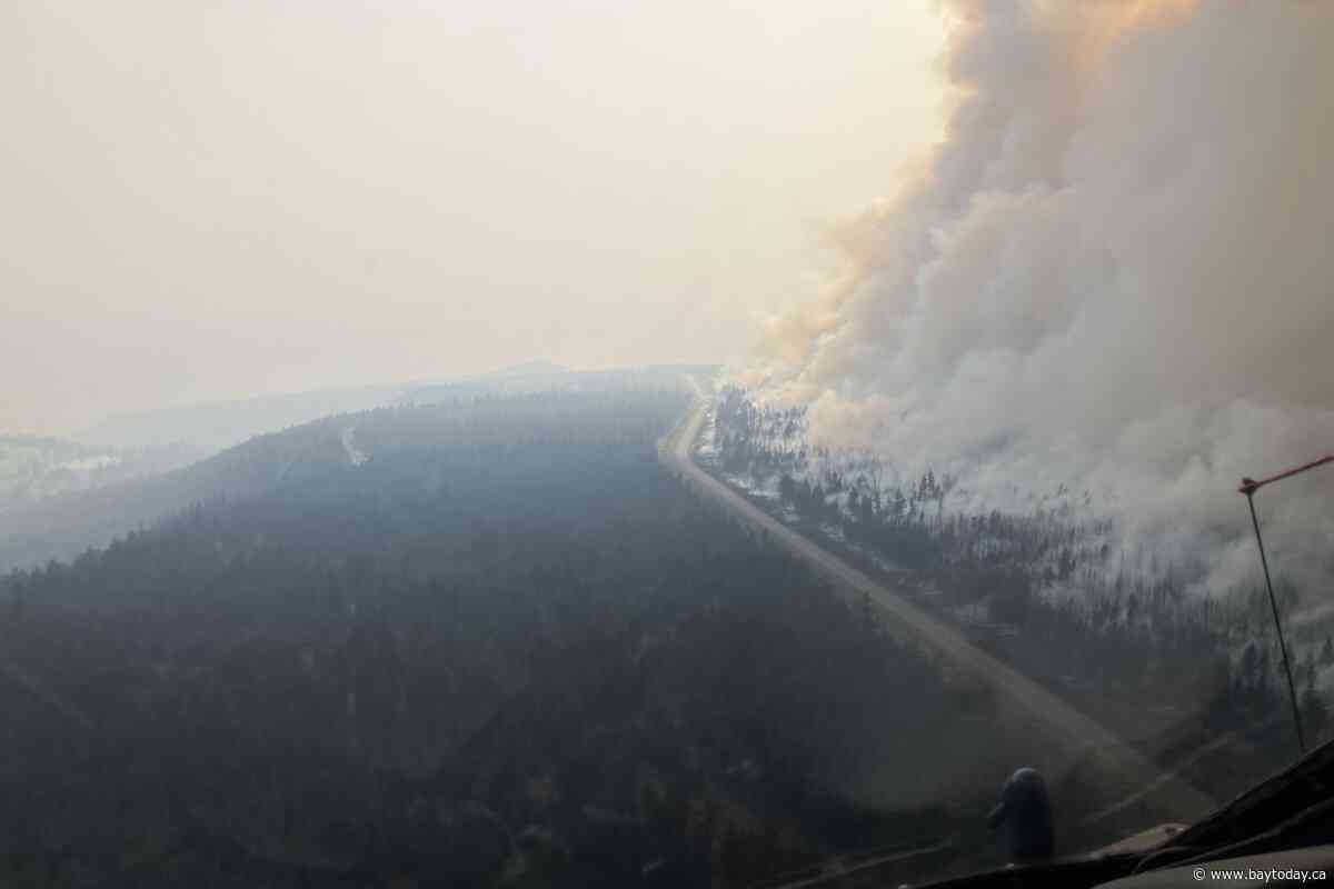 Burned chimney all that remains of woman's home after wildfire near Clinton, B.C.
