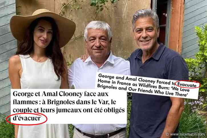 FACT-CHECKING. George Clooney et sa famille ont-ils été contraints d’évacuer leur domaine à cause de l’incendie à Brignoles ?