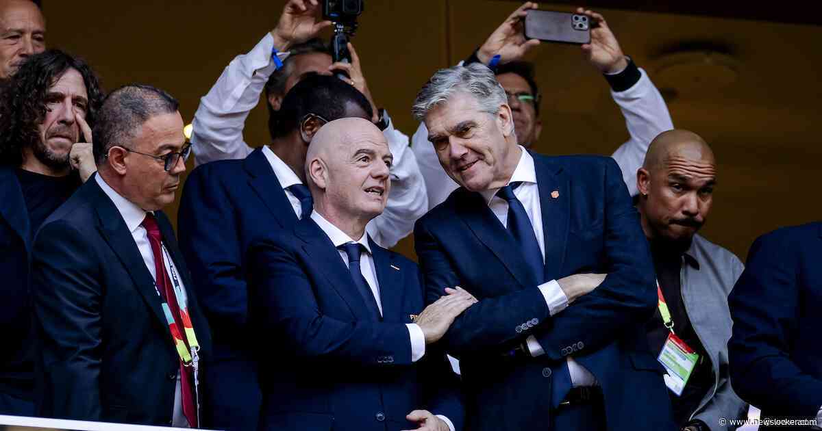Voorzitter en secretaris-generaal KNVB bij spoedoverleg UEFA over plannen FIFA-baas Gianni Infantino