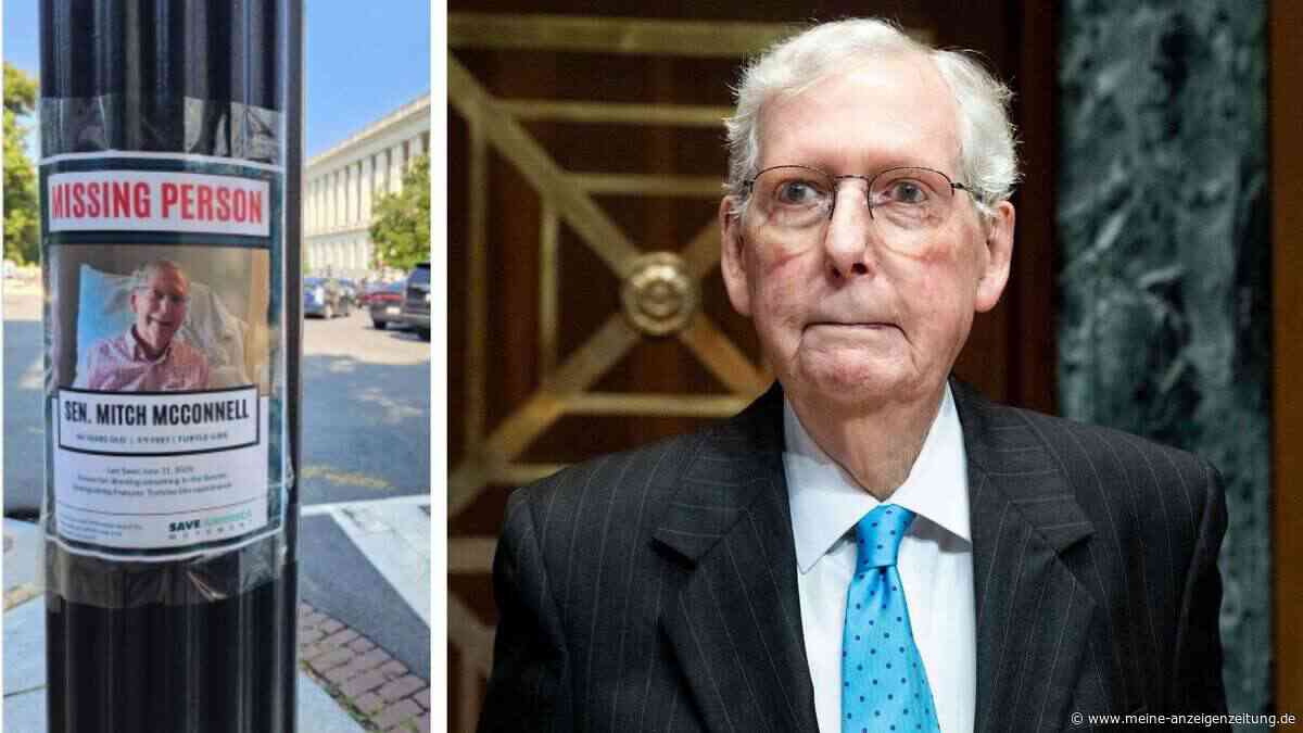 „Schildkrötenähnliches Aussehen“: Vermisstenplakate für McConnell sorgen in den USA für Wirbel