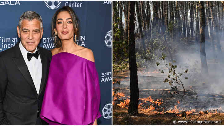 “Non sappiamo se la nostra del cuore villa ce la farà”: George Clooney e Amal scappano dalla Provenza in fiamme e lanciano un appello