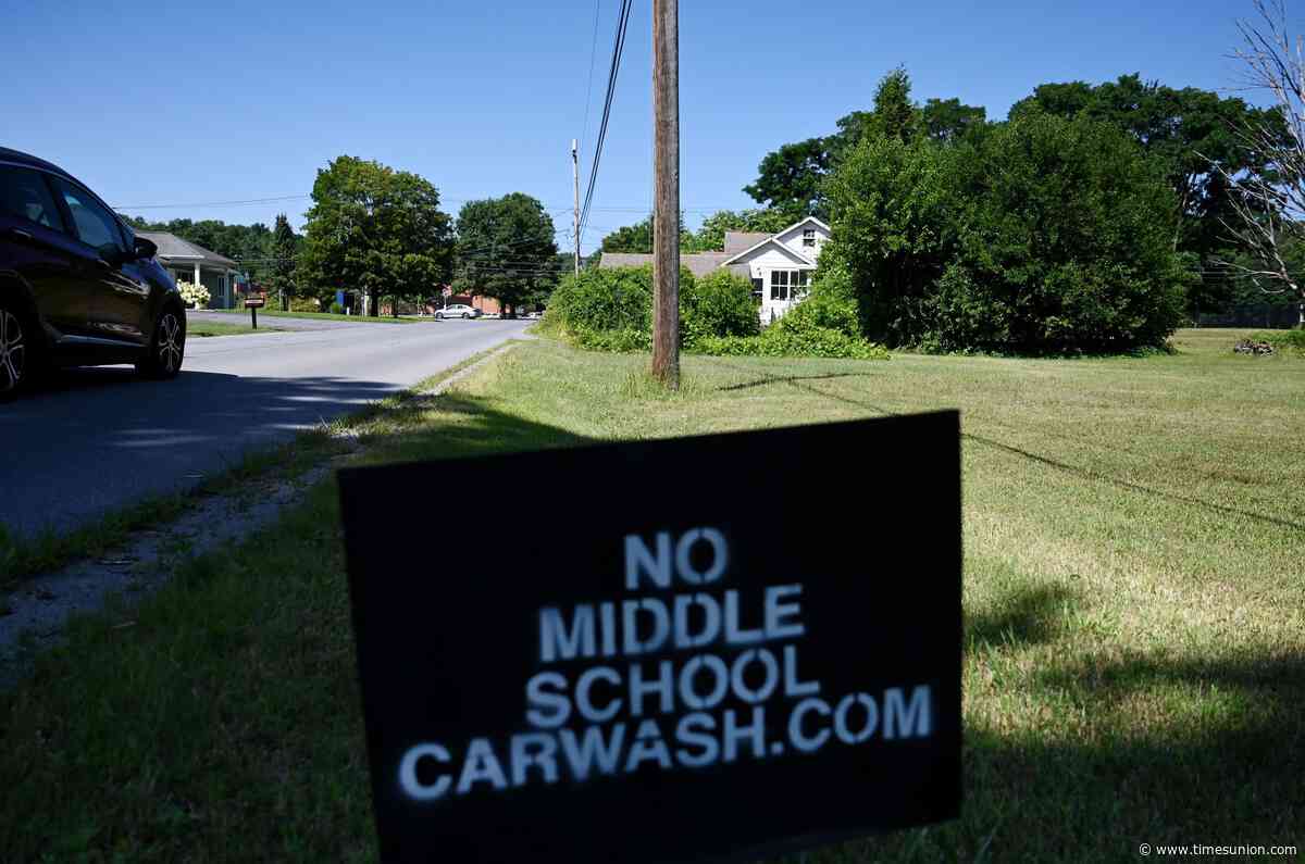 Wilton residents oppose Route 9 car wash proposed across from middle school