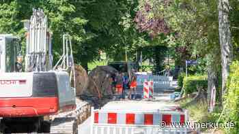 Fernwärme: Wanderbaustelle in Schlierseer Straße in Bayrischzell