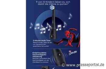 Wenn Zähneputzen zum Abendteuer wird: Die Oral-B iO Kids im MARVEL Spider-Man Design bringt Action ins Badezimmer